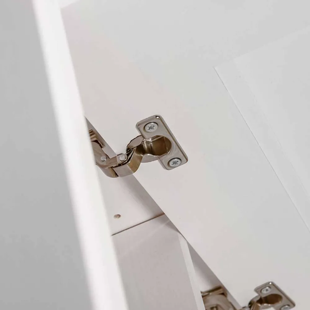 Wohnen Weißes Landhausbett mit Schubladen - Presto