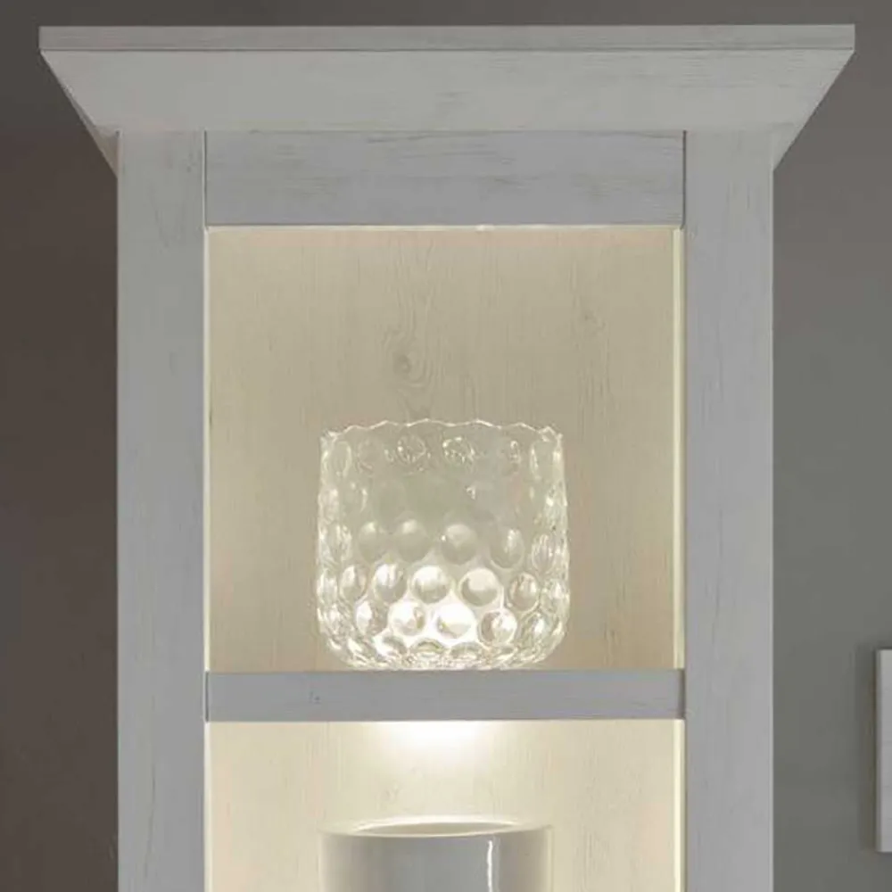 Wohnen Weißes Landhausregal mit Flaschenfach - Chelles