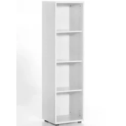 Wohnen Wohnzimmer-Regale|Büroregale*Weißes Regal für Ordner 39x147x35 cm - Radiassu