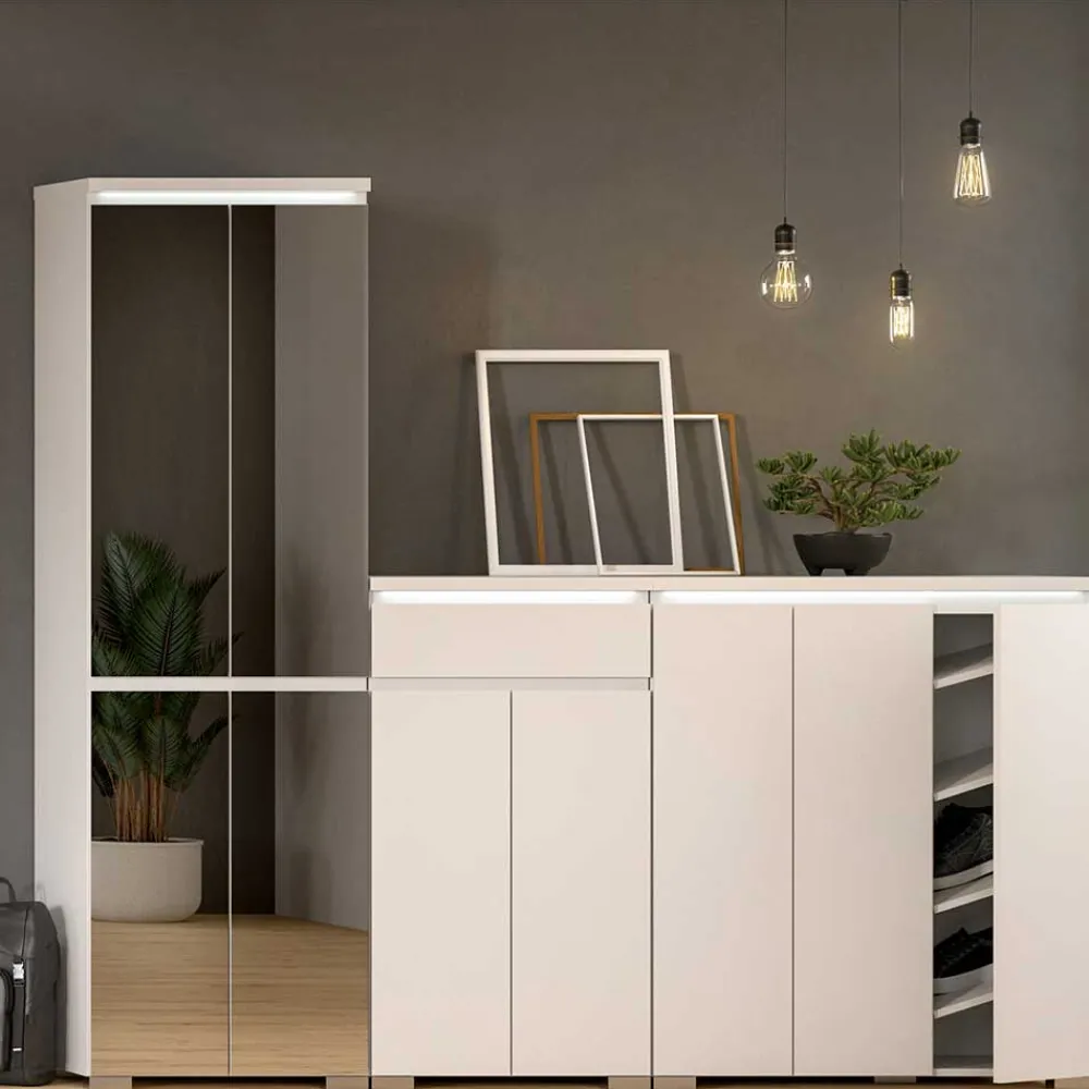 Wohnen Weißes Schuh-Vertiko in modernem Design - Dany