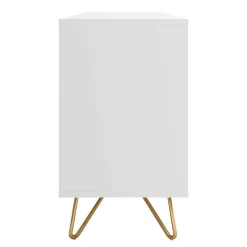 Wohnen Weißes Sideboard 150cm mit Haarnadel Beinen - Donny