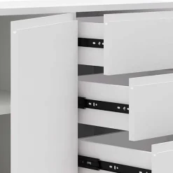 Wohnen Weißes Sideboard 150cm mit Haarnadel Beinen - Donny