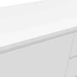 Wohnen Weißes Sideboard 150cm mit Haarnadel Beinen - Donny