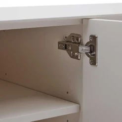 Wohnen Weißes Sideboard in halboffenem Design - Dresconio