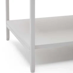 Wohnen Weißes Sideboard in halboffenem Design - Dresconio