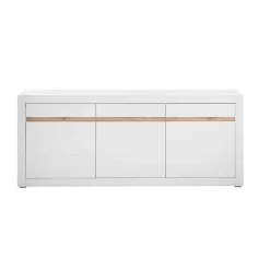 Wohnen Weißes Sideboard mit 217 cm Breite - Ilana