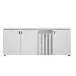 Wohnen Küchenschränke|Sideboards & Kommoden*Weißes Sideboard mit zwei Metern Breite - Dualkos