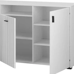 Wohnen Küchenschränke|Sideboards & Kommoden*Weißes Sideboard mit zwei Metern Breite - Dualkos