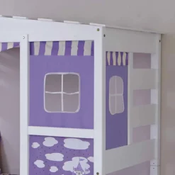 Kinder Wohnen Weißes Spielbett Etuadora für Mädchen