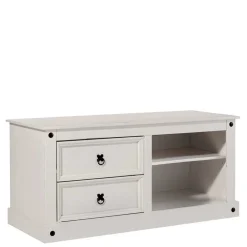 Wohnen Weißes TV Board im Landhaus Design - Segrino