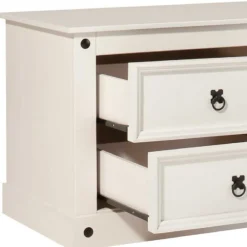 Wohnen Weißes TV Board im Landhaus Design - Segrino