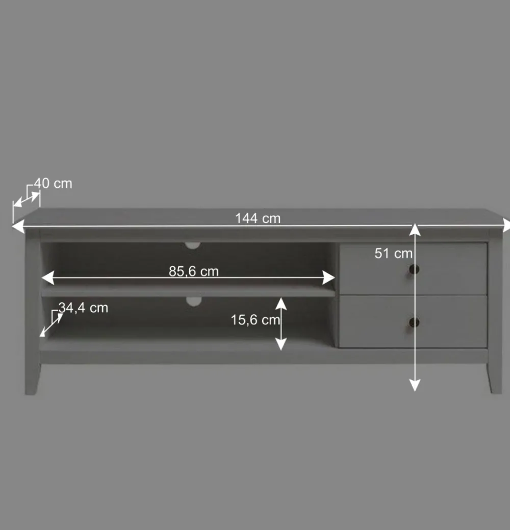Wohnen Weiße Möbel|Skandinavische Möbel*Weißes TV Board im Landhausstil - Astinion