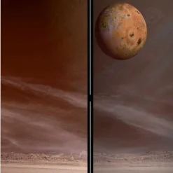 Wohnen Paravents|Wohnzimmer-Regale*Weltall Paravent mit farbigem Motivdruck - Tiara