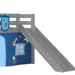 Kinder Wohnen Weltraum Spielbett Hochbett in Grau - Wale