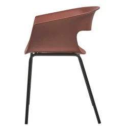 Wohnen Wohnzimmerstühle|Korbmöbel*Wetterfeste Armlehnenstühle in Altrosa - Zandravo (2er Set)