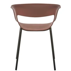 Wohnen Wohnzimmerstühle|Korbmöbel*Wetterfeste Armlehnenstühle in Altrosa - Zandravo (2er Set)