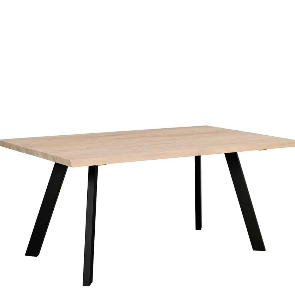 Wohnen Küchen-Essgruppen|Essgruppen*White Wash Eiche Tisch mit 4 Stühlen - Pulva (fünfteilig)