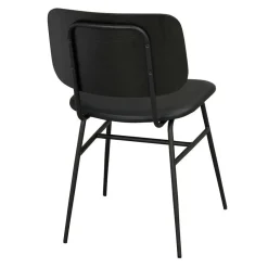 Wohnen Küchen-Essgruppen|Essgruppen*White Wash Holztisch & schwarze Stühle - Pessoa (fünfteilig)