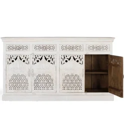 Wohnen White Wash Sideboard im orientalischen Stil - Capo
