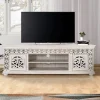 Wohnen White Wash TV Lowboard - dekoratives Design - Snake