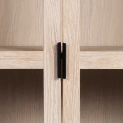 Wohnen Esszimmer-Vitrinen*White Wash Vitrinenschrank modern - Myras