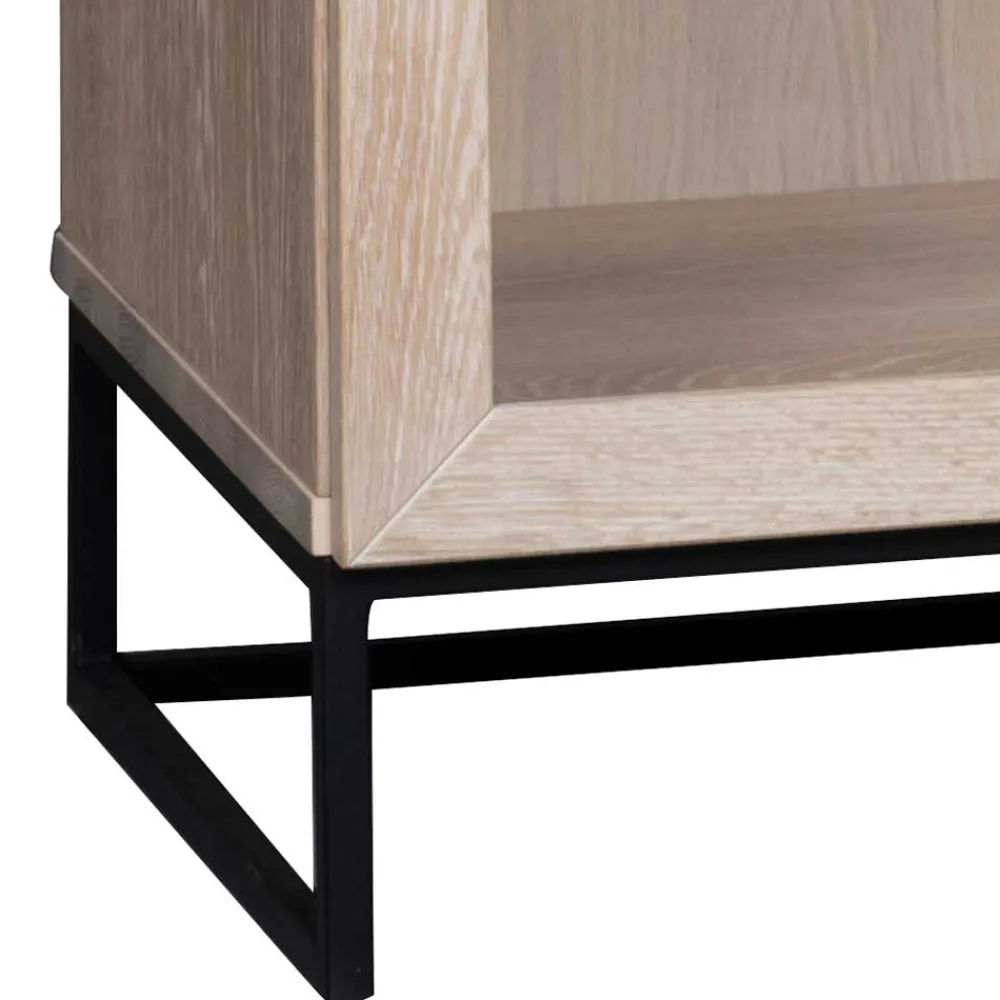 Wohnen Esszimmer-Vitrinen*White Wash Vitrinenschrank modern - Myras