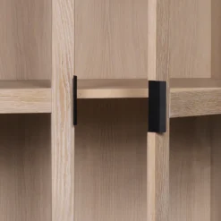 Wohnen Esszimmer-Vitrinen*White Wash Vitrinenschrank modern - Myras