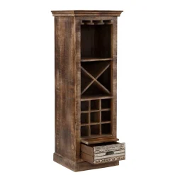 Wohnen White Wash Weinregal im Vintage Look - Paola