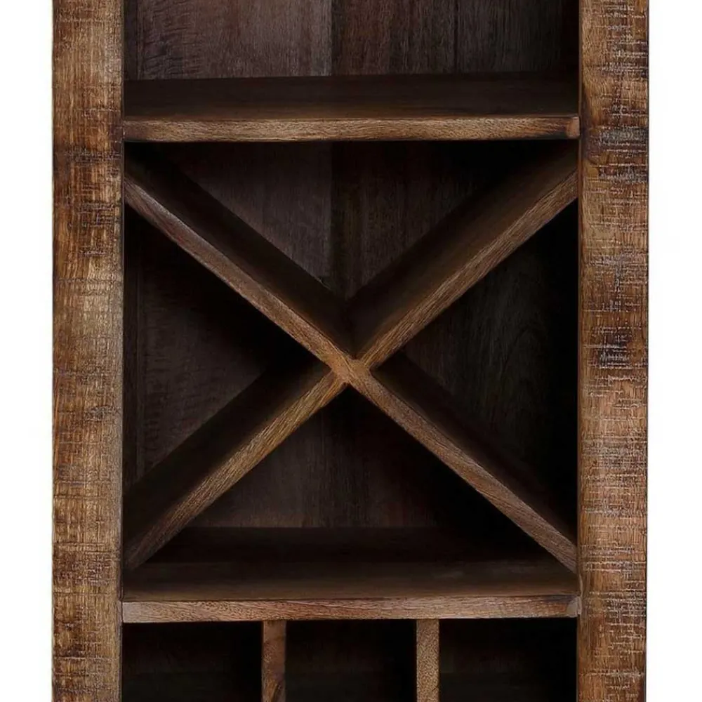 Wohnen White Wash Weinregal im Vintage Look - Paola