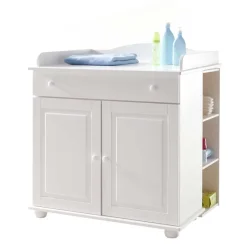 Kinder Wohnen Wickeltisch Narcisso in Weiß