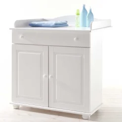 Kinder Wohnen Wickeltisch Narcisso in Weiß