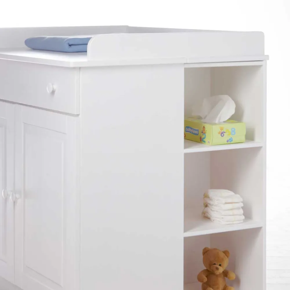 Kinder Wohnen Wickeltisch Narcisso in Weiß