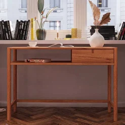 Kinder Wohnen Wildbuche Schreibtisch mit Schublade & Fach - Indrya