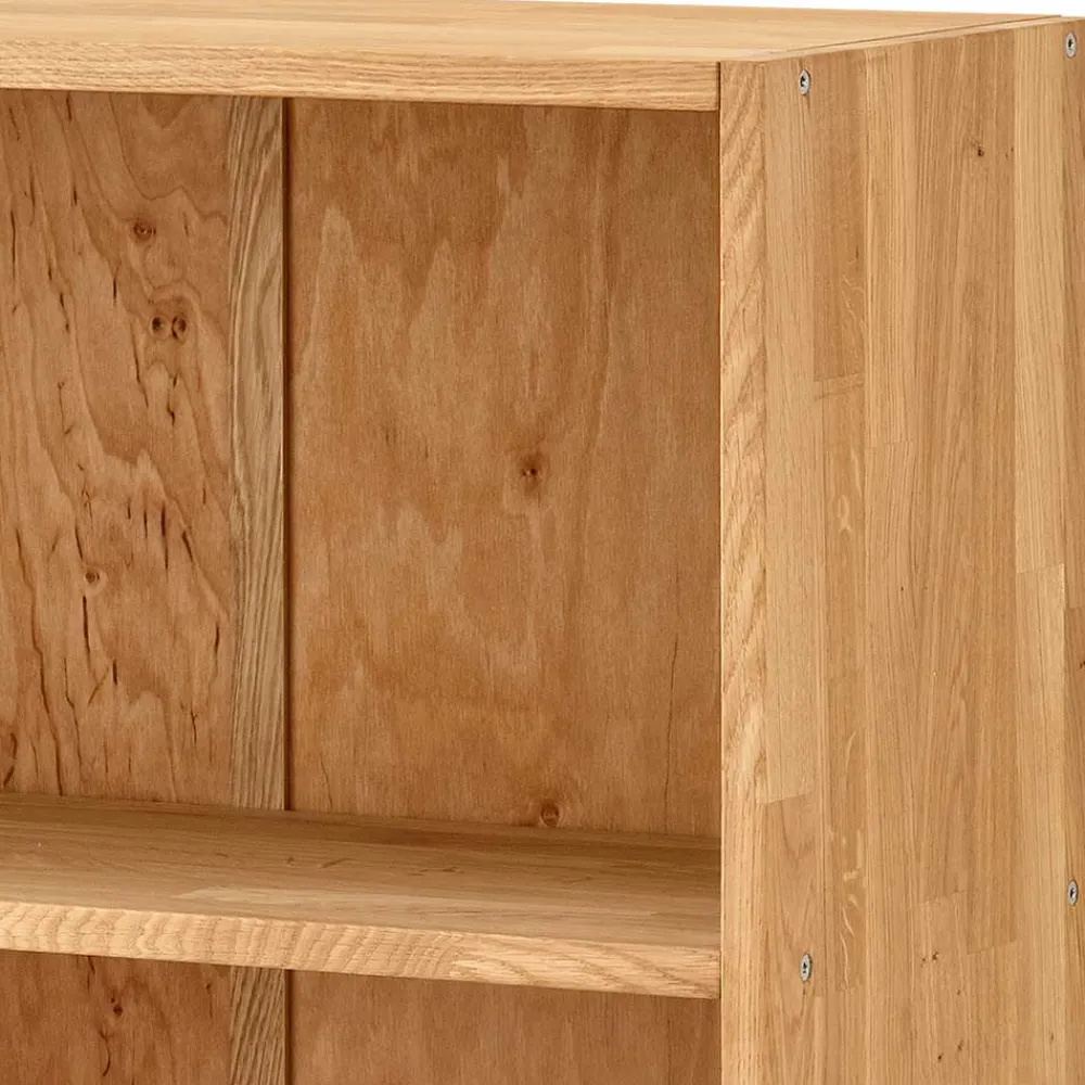 Wohnen Wildeiche Aktenregal aus Massivholz - Rosenna