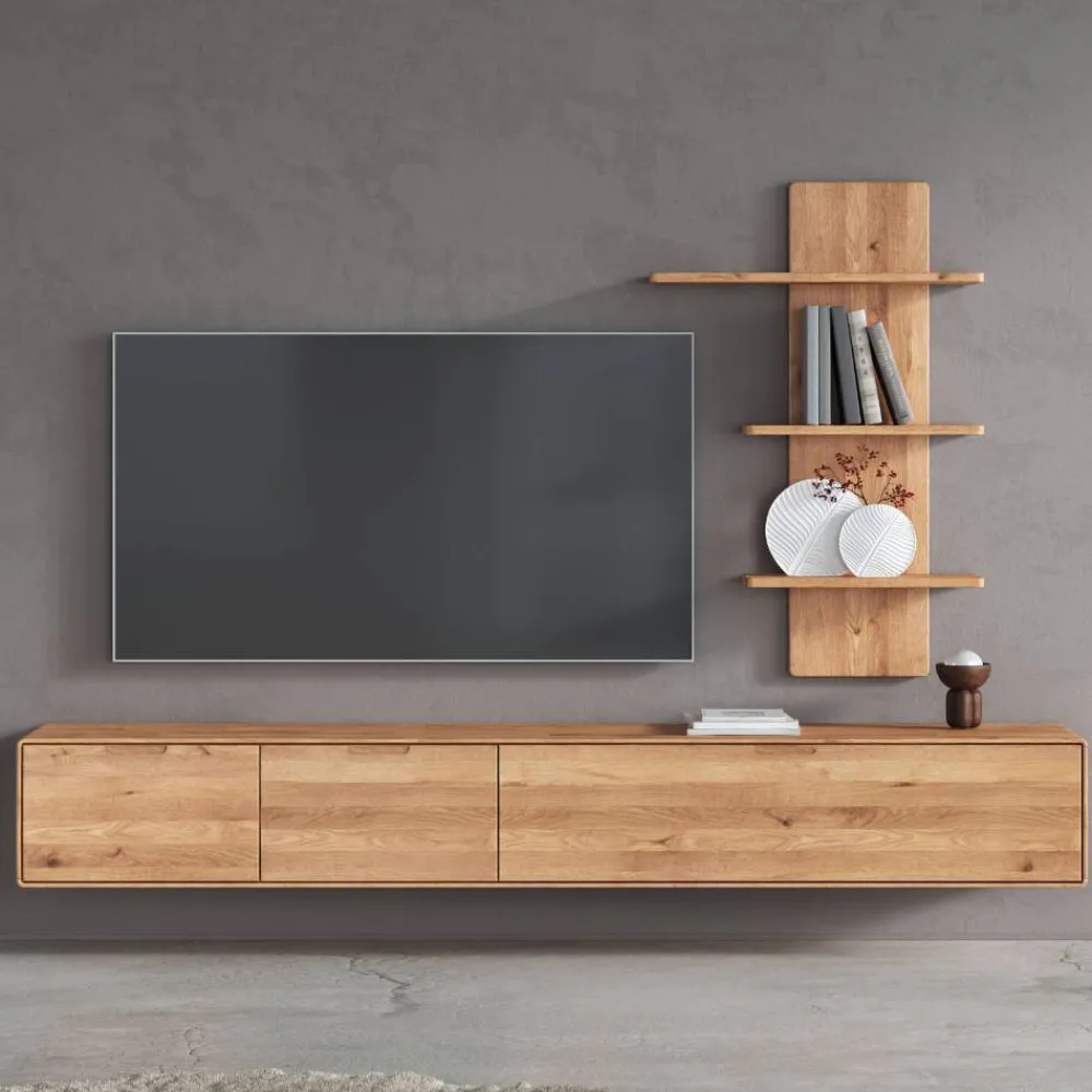 Wohnen Wildeiche Anbauwand Möbelset - Holiday (zweiteilig)