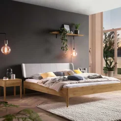 Wohnen Wildeiche Bett in 160x200 180x200 - Locondra