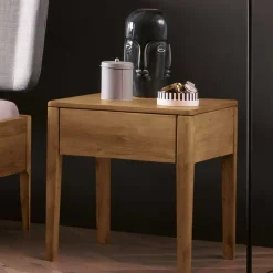 Wohnen Wildeiche Bett in 160x200 180x200 - Locondra