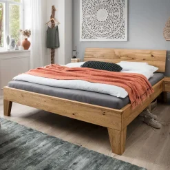 Wohnen Wildeiche Bettgestell geölt - Yunves