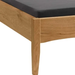 Wohnen Wildeiche Doppelbett mit Holzkopfteil - Adeira