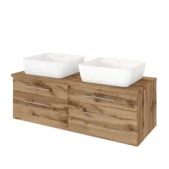 Wohnen Wildeiche Doppelwaschtisch komplett - Userina II