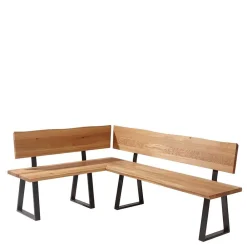 Wohnen Wildeiche Eckbank mit Bügelgestell - Sympatia