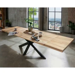 Wohnen Naturholzmöbel|Loft Möbel*Wildeiche Esstisch in Bootsform - Baly