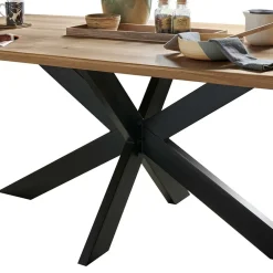 Wohnen Naturholzmöbel|Loft Möbel*Wildeiche Esstisch in Bootsform - Baly