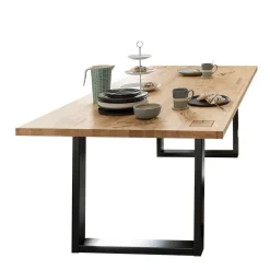 Wohnen Wildeiche Esstisch mit U Bügelbeinen - Millena