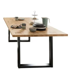 Wohnen Wildeiche Esstisch mit U Bügelbeinen - Millena