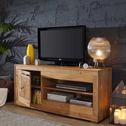 Wohnen Wildeiche Fernsehtisch Troncon mit 130 cm Breite