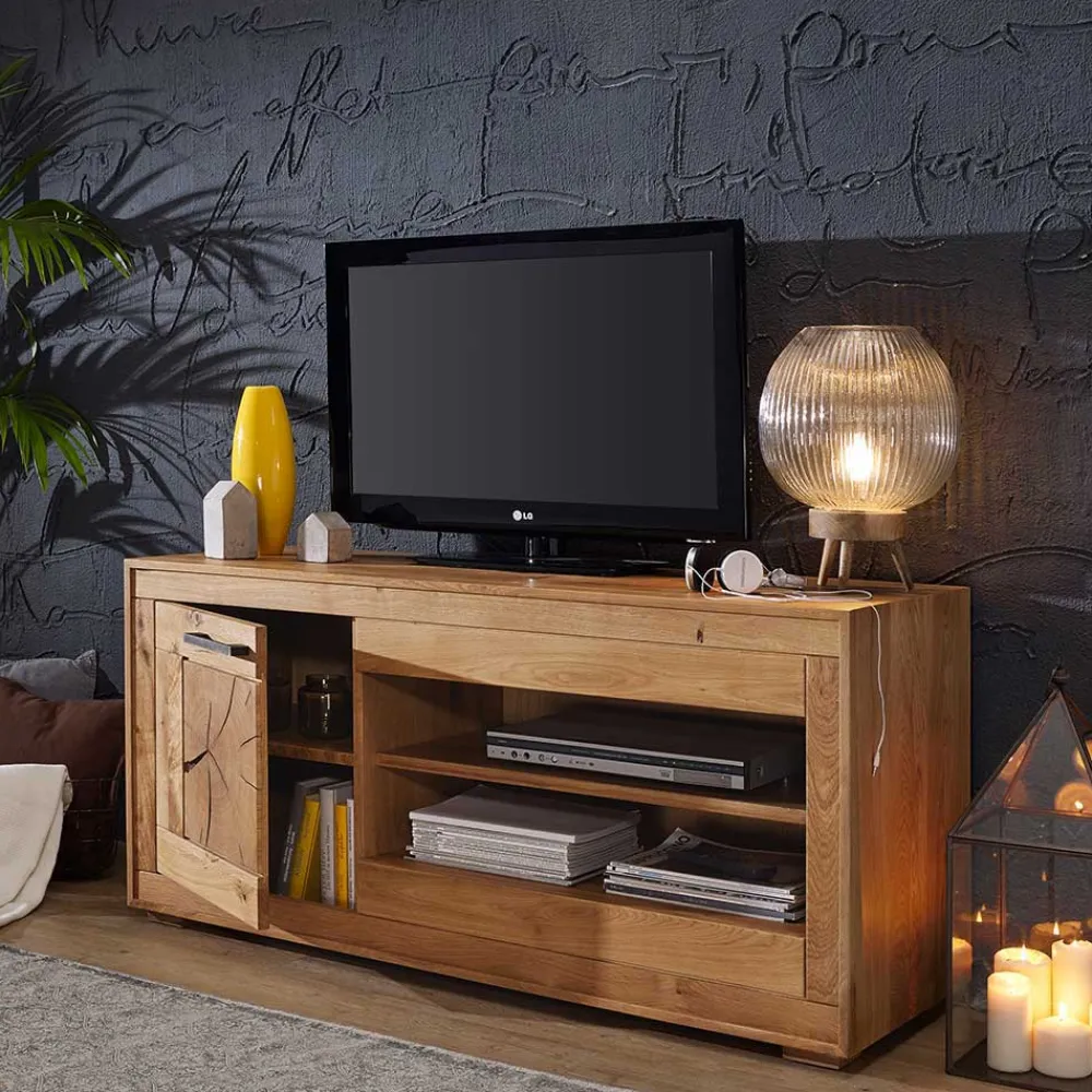 Wohnen Wildeiche Fernsehtisch Troncon mit 130 cm Breite