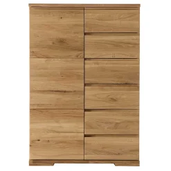 Wohnen Wildeiche Hochkommode - 90 cm breit - Atluvia
