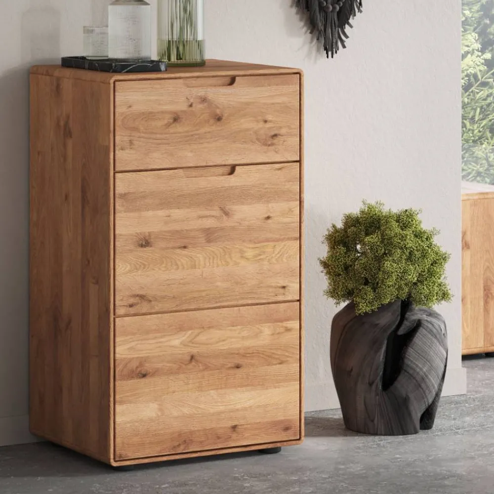 Wohnen Wildeiche Hochkommode mit Tür und Schublade - Holiday