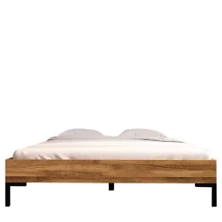 Wohnen Skandinavische Möbel*Wildeiche Holzbett für Dachzimmer - Kerfa